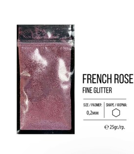glitter melkij French Rose Фото 