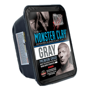 plastilin MONSTER CLAY Medium Gray Фото 